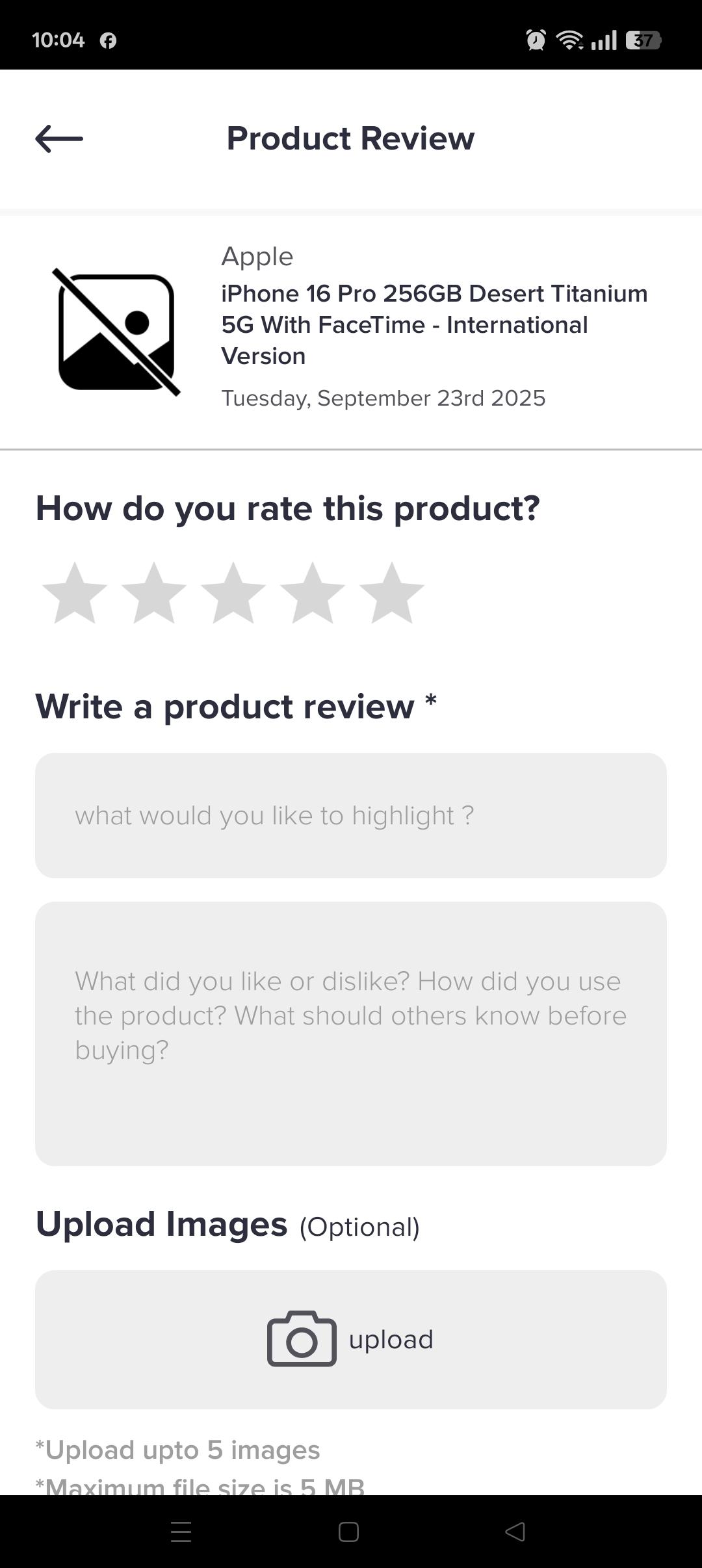 Product Review Image